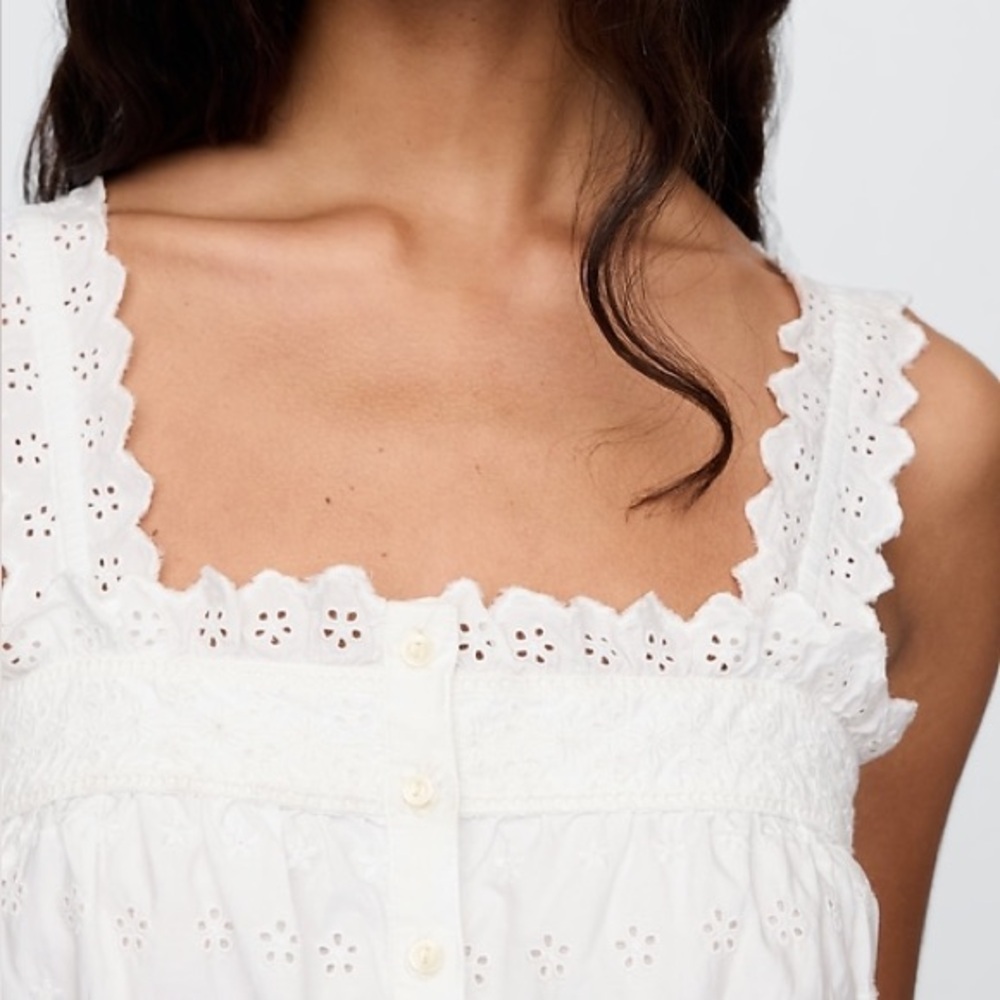 White Eyelet Midi Sundress - Brand: - Picture 7 of 13